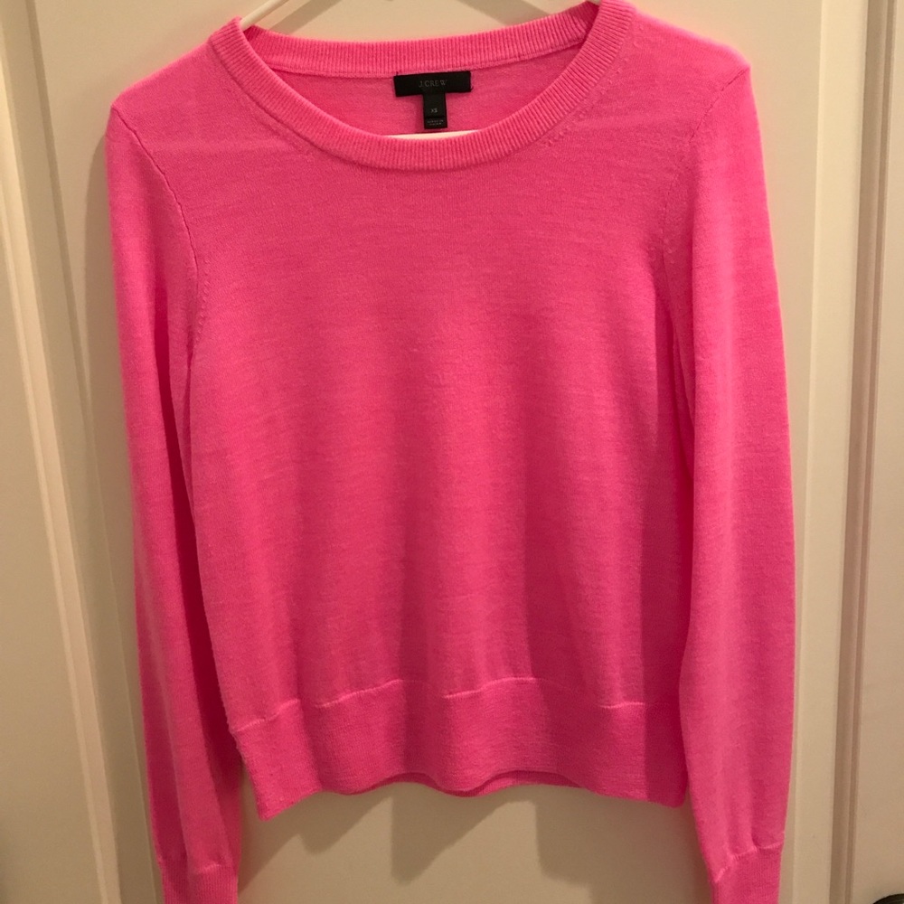 J. Crew Pink Crewneck Sweater